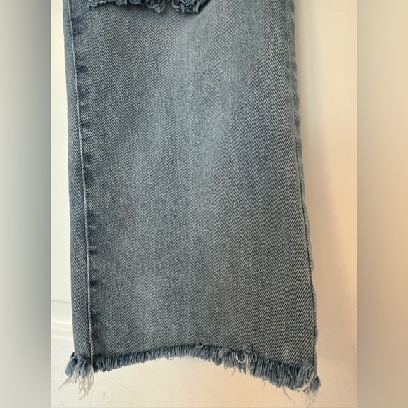 Kensie Blue Ripped Straight Leg Jeans 29 - Picture 3 of 10